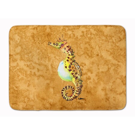 Carolines Treasures Seahorse Machine Washable Memory Foam Mat 8640RUG